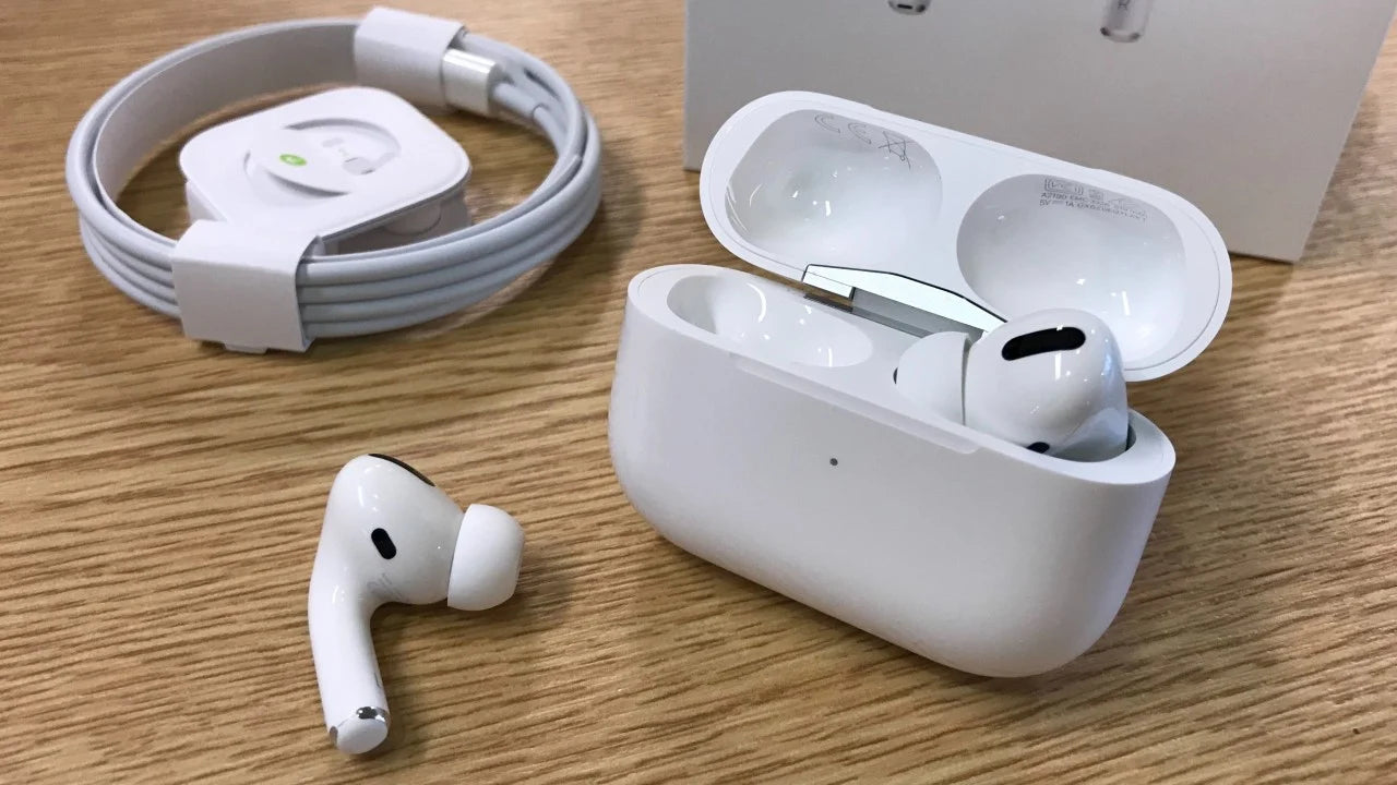 Wireless Bluetooth AirPods Pro – Noise Cancelling Earbuds with Charging Case